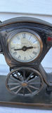Vintage United Metal Goods Horse-Drawn Carriage Mantel Clock - thumbnail 5 of 15