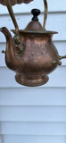 Antique Copper Teapot On Stand With Burner 1892 Patent S&Co. - thumbnail 22 of 23