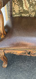 Vintage Upholstered Wooden Armchair - thumbnail 6 of 16