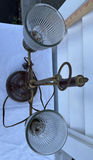Antique Two-Light Table Lamp with Glass Shades - thumbnail 4 of 6