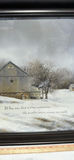 Framed Winter Farm Landscape Print - thumbnail 8 of 12
