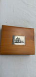 Wooden Presentation Box with Black Leather Wallet - thumbnail 1 of 10