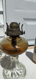 Five Vintage Glass Oil Lamps, Four Chimneys and Lamp Oil Bottle - thumbnail 18 of 21