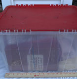 Plastic Storage Tote with Vintage Medical Tins and Rubber Ice Cap - thumbnail 4 of 17