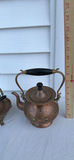 Antique Copper Teapot On Stand With Burner 1892 Patent S&Co. - thumbnail 5 of 23
