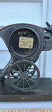 Vintage United Metal Goods Horse-Drawn Carriage Mantel Clock - thumbnail 13 of 15