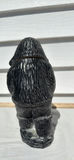 Nunavut Inuit Soapstone Carved Figure Holding a Fish Sculpture - thumbnail 3 of 7
