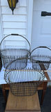 Set of Three Metal Wire Baskets with Handles - thumbnail 3 of 3