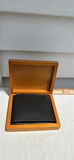 Wooden Presentation Box with Black Leather Wallet - thumbnail 4 of 10
