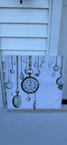 Canvas Wall Art with Hanging Pocket Watches - thumbnail 4 of 5