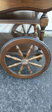 Vintage Pennsylvania House Wooden Drop-Leaf Serving Cart with Wheels - thumbnail 12 of 18