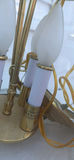 White House Style Brass and Glass Hanging Lantern Light Fixture - thumbnail 8 of 8