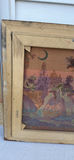 Pair of Framed Tapestry Artworks with Classical Garden Dance Scenes - thumbnail 13 of 14