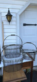 Set of Three Metal Wire Baskets with Handles - thumbnail 2 of 3