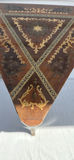 Vintage Triangular Inlaid Wooden Side Table with Hinged Top - thumbnail 3 of 8