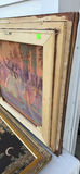 Pair of Framed Tapestry Artworks with Classical Garden Dance Scenes - thumbnail 9 of 14
