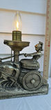 Vintage Art Deco Horse-Drawn Gladiator And Chariot Table Lamp - thumbnail 3 of 10