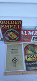 (4) Retro Style Gas Tin Signs - Shell, Almax, Richlube, Polly Gas - thumbnail 2 of 3