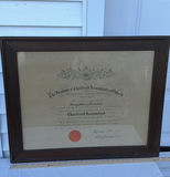 Framed Chartered Accountant Certificate from The Institute of Chartered Accountants of Ontario - thumbnail 3 of 5