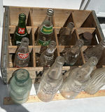 Wargo Bottling Works Wooden Crate with 12 Assorted Vintage Glass Bottles - thumbnail 8 of 8