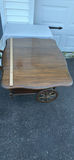 Vintage Pennsylvania House Wooden Drop-Leaf Serving Cart with Wheels - thumbnail 15 of 18