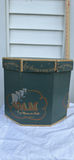 Vintage ADAM Octagonal Hat Box with Lid - thumbnail 1 of 3