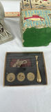 Egyptian-Style Falcon Statue, Carved Pillar Candle Holder, and Bombay Wax Seal Set - thumbnail 12 of 14