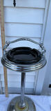 Pedestal Standing Ashtray with Glass Insert - thumbnail 1 of 5