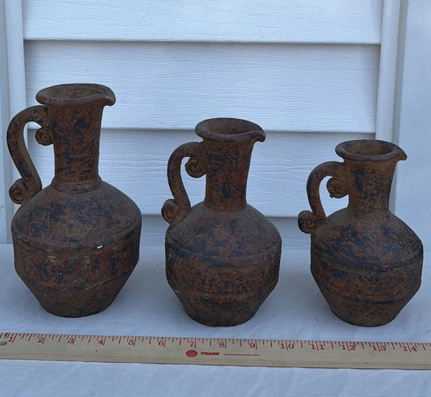 Three Handled Clay Jugs - image 2 of 7