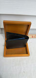 Wooden Presentation Box with Black Leather Wallet - thumbnail 7 of 10