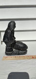 Nunavut Inuit Soapstone Carved Figure Holding a Fish Sculpture - thumbnail 7 of 7