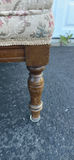 Vintage Carved Wooden Upholstered Armchair - thumbnail 10 of 15