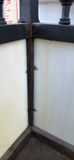 Vintage Wooden Square Stand with Opaque (Slag?) Glass Panels - thumbnail 4 of 7