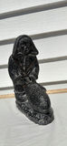 Nunavut Inuit Soapstone Carved Figure Holding a Fish Sculpture - thumbnail 1 of 7