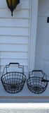 Vintage Two Metal Wire EGG Baskets with Handles - thumbnail 1 of 5