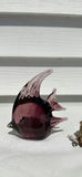 Two Glass Fish Figurines and Small Drum Keychain - thumbnail 2 of 7