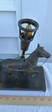 Vintage United Metal Goods Horse-Drawn Carriage Mantel Clock - thumbnail 7 of 15