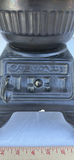 Vintage Arnel’s Pottery Comfort Potbelly Stove with Four Cast Iron Skillets - thumbnail 4 of 12