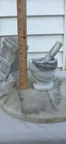 Marble Mortar and Pestle with Round Marble Slab and Knife Block - thumbnail 4 of 10