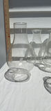 Seven Clear Vintage Glass Lamp Chimneys and Shades - thumbnail 3 of 5