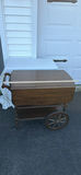 Vintage Pennsylvania House Wooden Drop-Leaf Serving Cart with Wheels - thumbnail 11 of 18