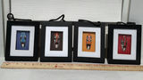 Set of Four Framed Mask Artwork Pieces - thumbnail 3 of 4