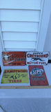Four Vintage-Style Automotive Advertising Metal Signs - Oilzum, Greyhound, Armstrong, Sipo - thumbnail 1 of 3