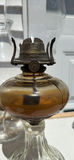 Five Vintage Glass Oil Lamps, Four Chimneys and Lamp Oil Bottle - thumbnail 17 of 21