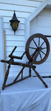 Vintage Wooden Spinning Wheel - thumbnail 1 of 15