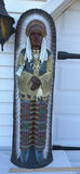 Cigar Store Indian - Design Toscano Chief Lone Raven Wall Frieze Sculpture - thumbnail 2 of 9