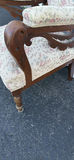 Vintage Carved Wooden Upholstered Armchair - thumbnail 5 of 15