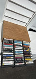 Wooden Cassette Tape Storage Cabinet with Assorted Cassette Tapes - thumbnail 2 of 8