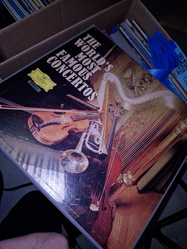 Box of vinyl records with classical LPs - image 3 of 5