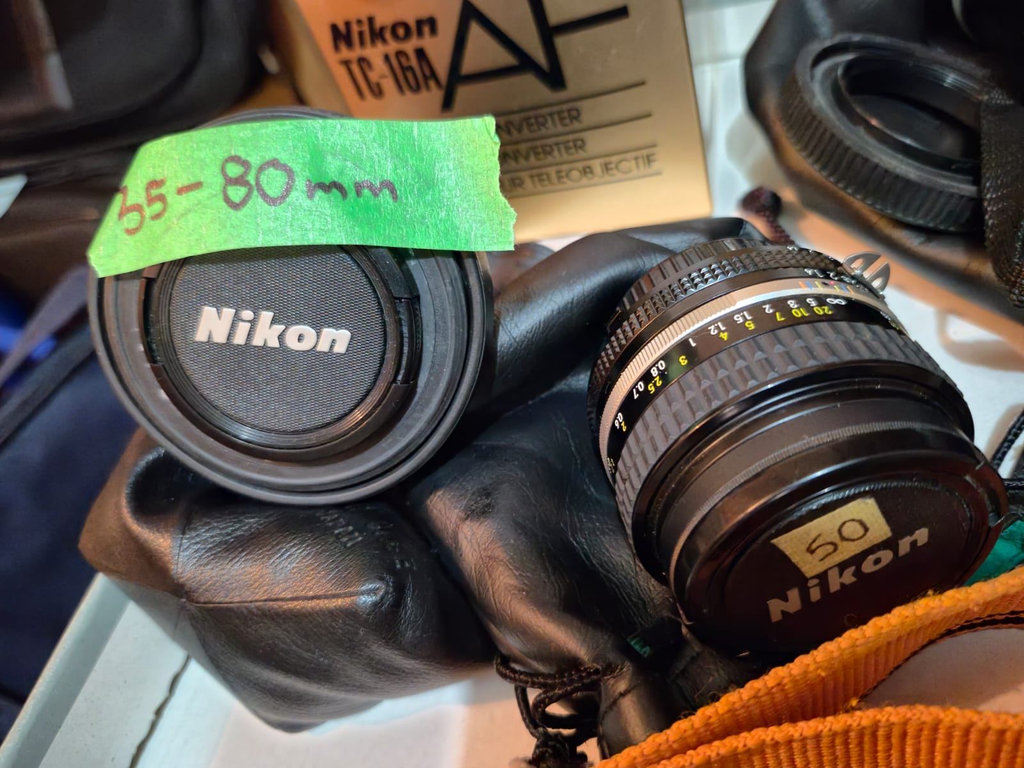 Nikon camera lenses and TC-16A teleconverter - image 3 of 5